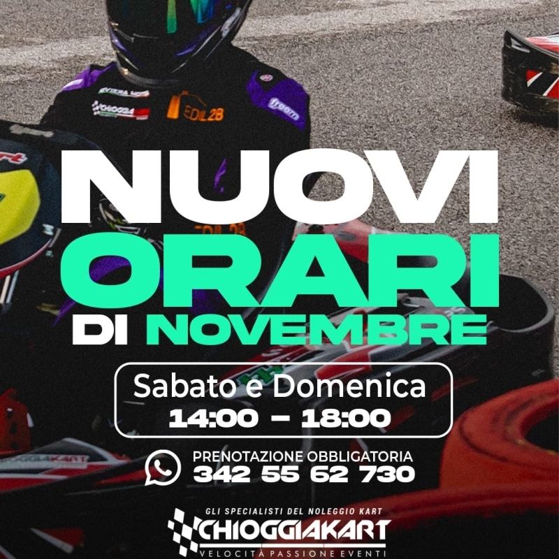 NUOVI ORARI NOVEMBRE