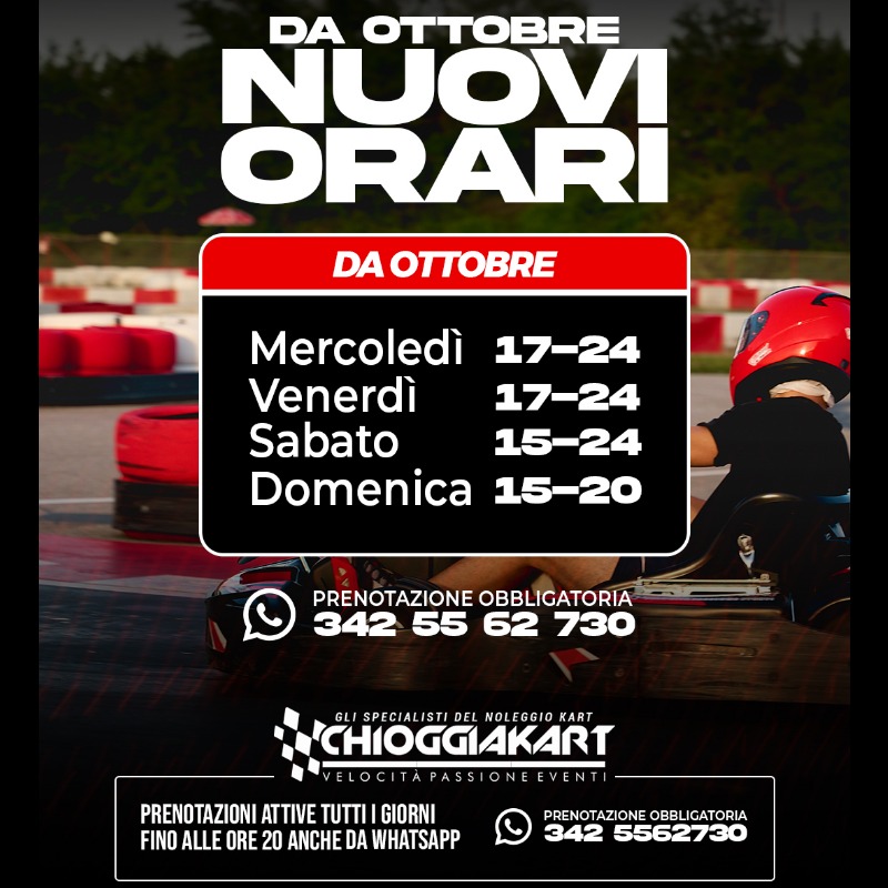 NUOVI ORARI OTTOBRE